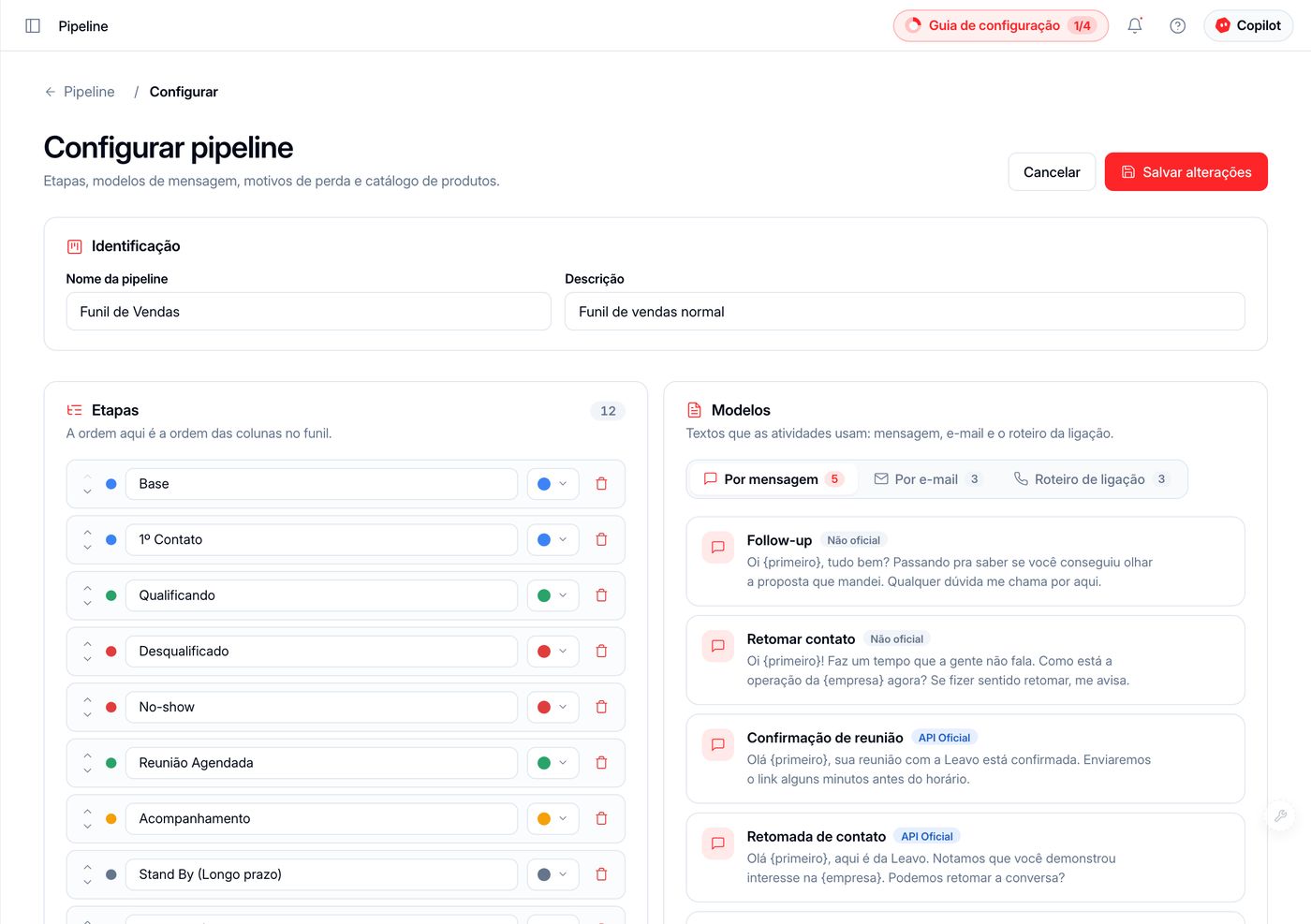 Configure do seu jeito